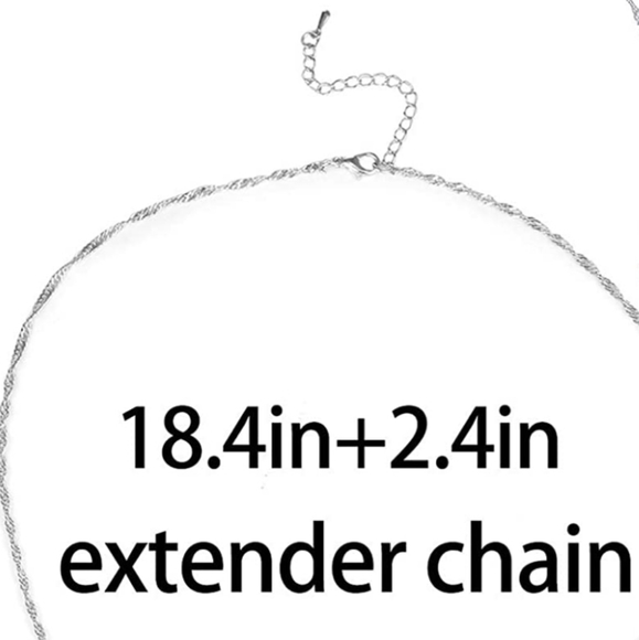 Pendant and extendable chain necklace - Picture 2 of 3